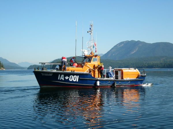 MV Roberts Bank Lifeboat on Fraser River